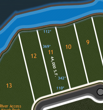 River Bluffs Lot Diagram