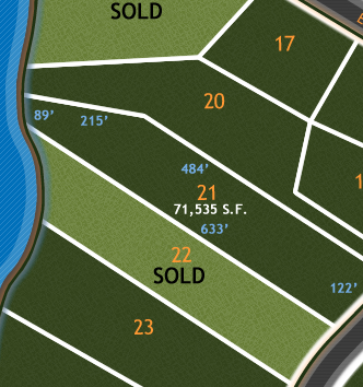 River Bluffs Lot Diagram