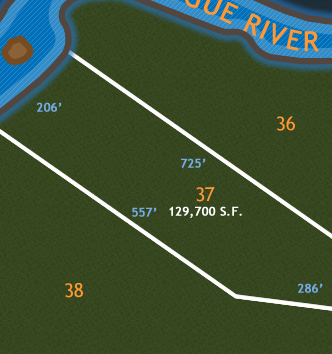 River Bluffs Lot Diagram