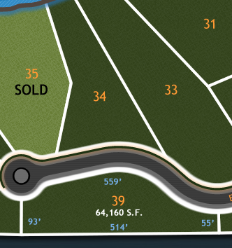 River Bluffs Lot Diagram