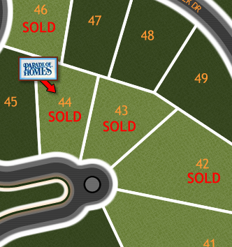 River Bluffs Lot Diagram