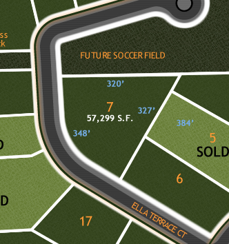 River Bluffs Lot Diagram